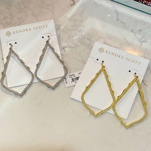 NWOT Kendra Scott Two Pair Sophee Earrings